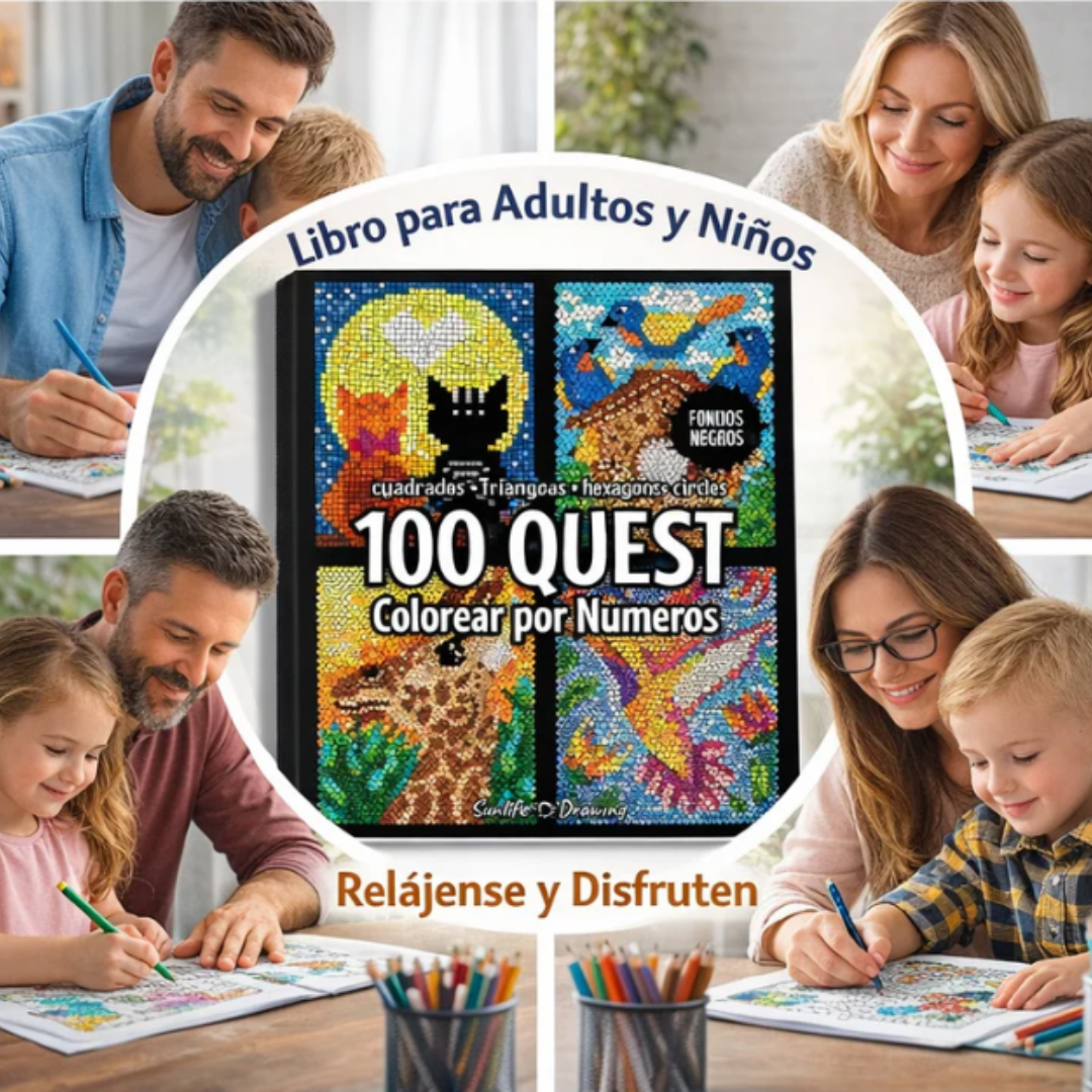 Libro de Colorear Geométrico por Números